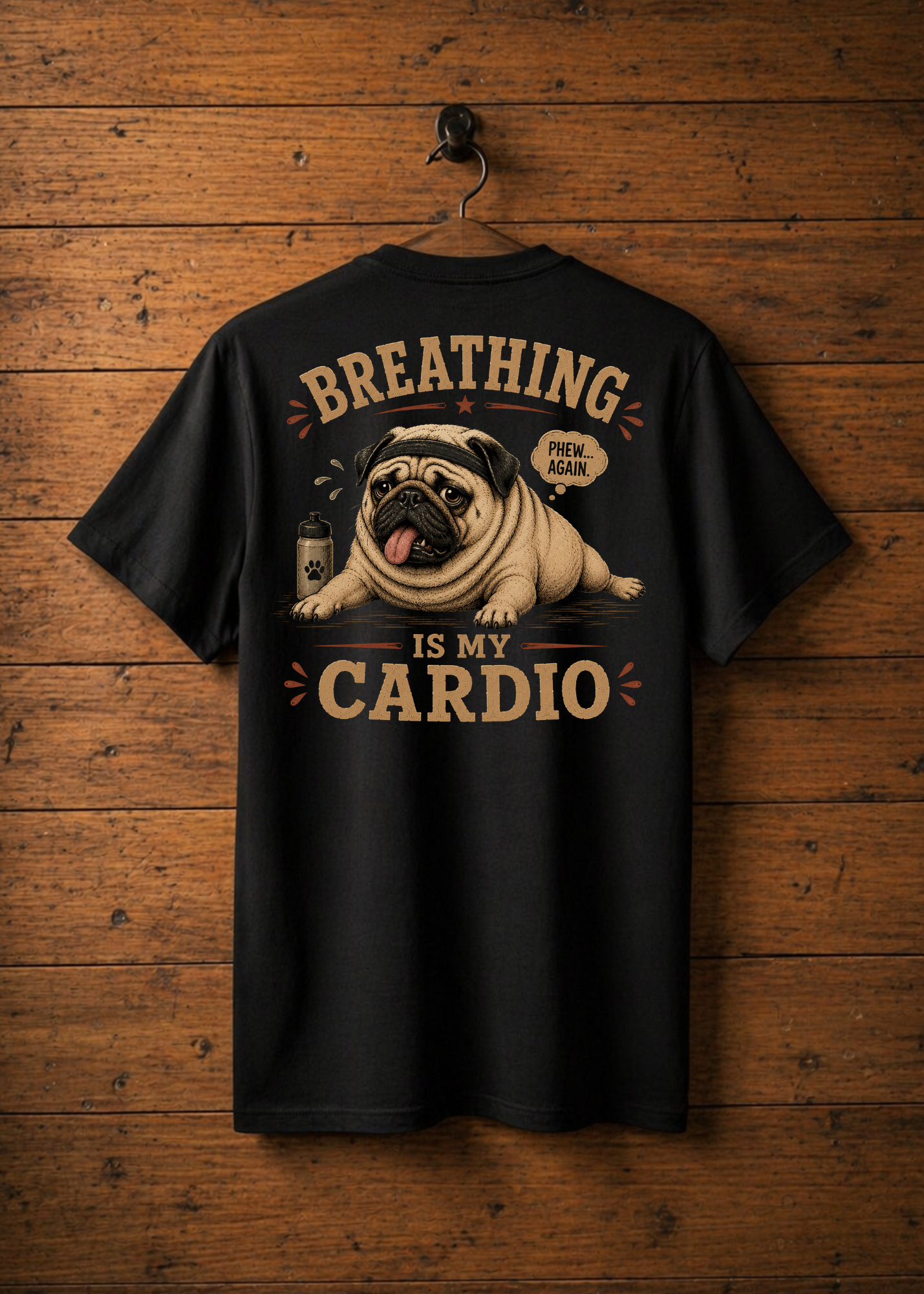 T-Shirt Breathing is my cardio
