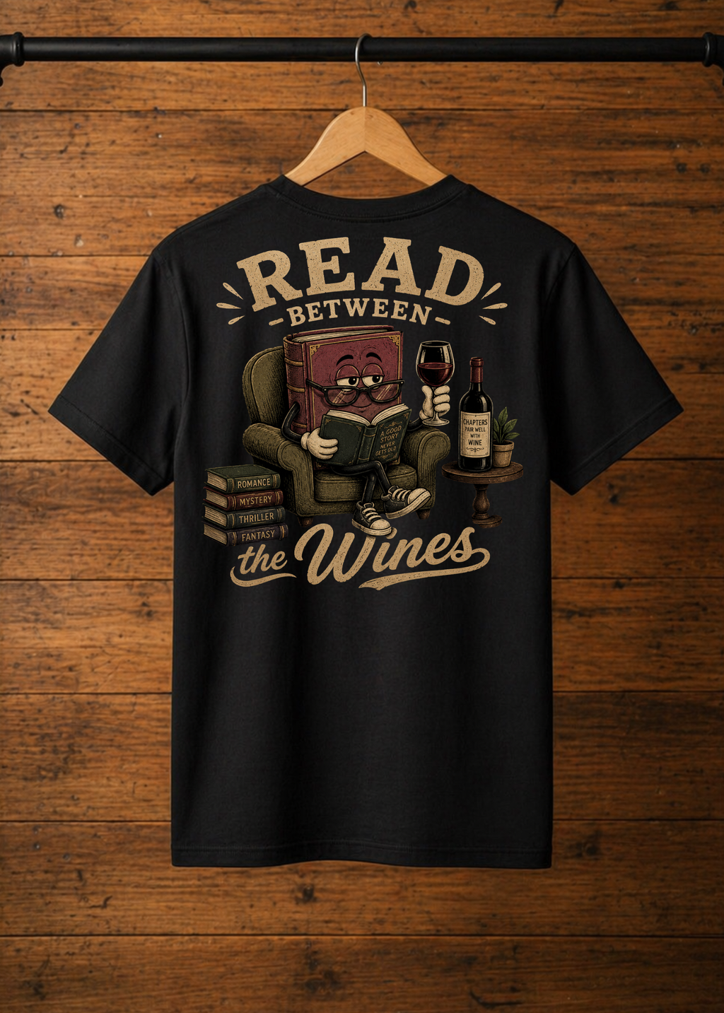 T-Shirt Read between the wines