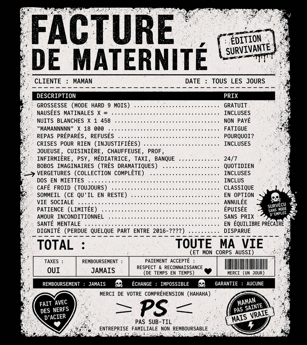 T-Shirt Facture maternité