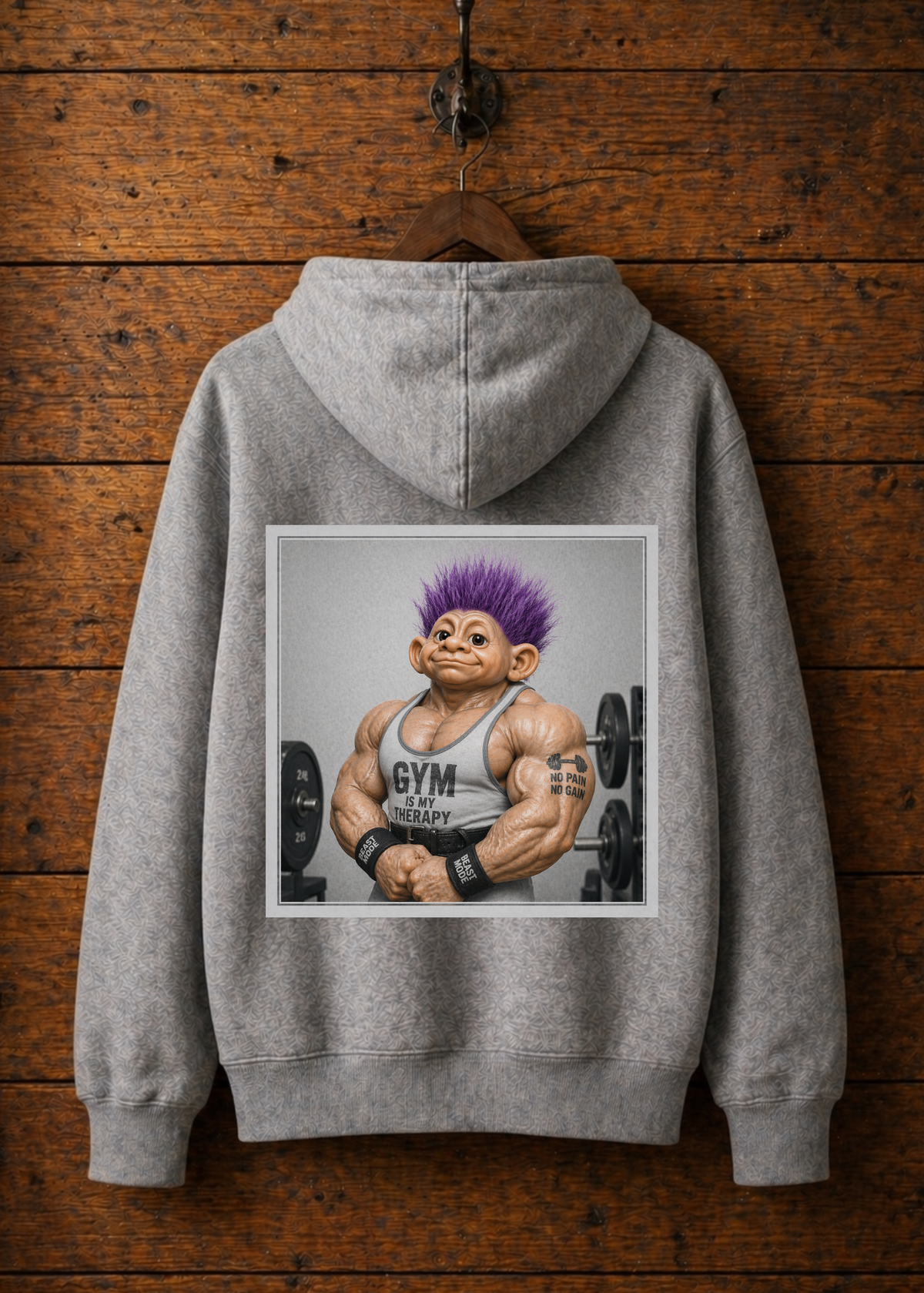 Hoodie Troll Gym