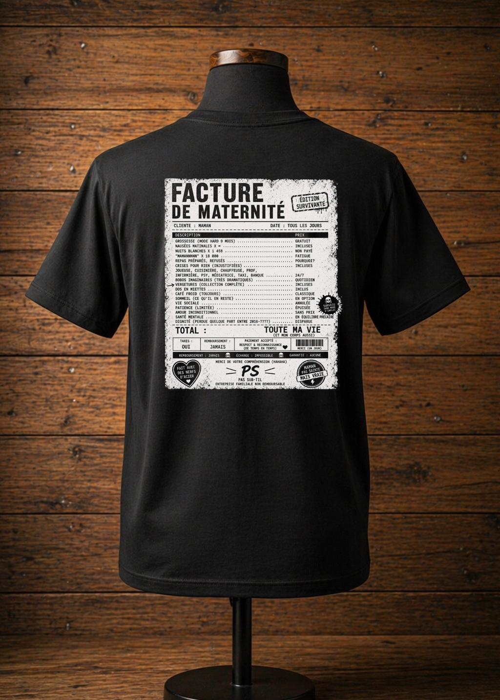 T-Shirt Facture maternité